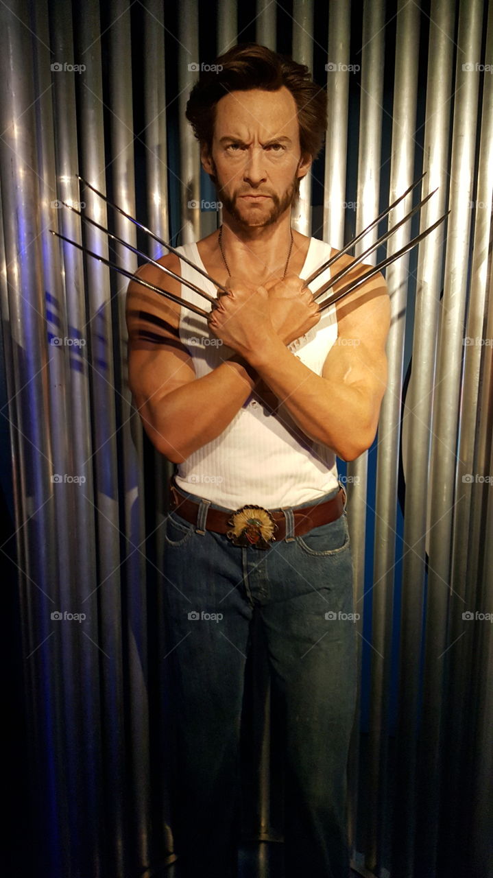 Hugh Jackman as X-men, Madame Tussauds wax museum