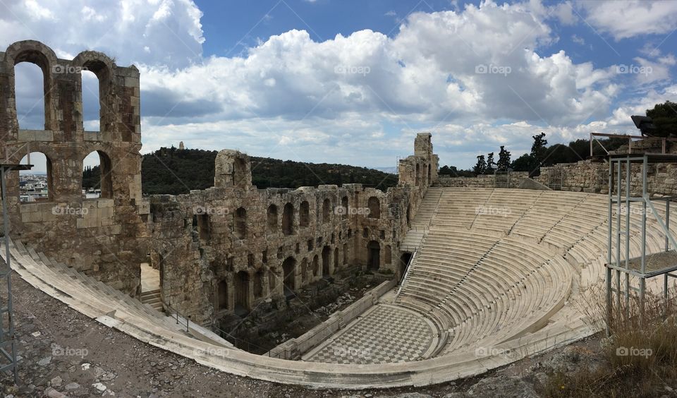 Old ancient theatre Acropolis 
