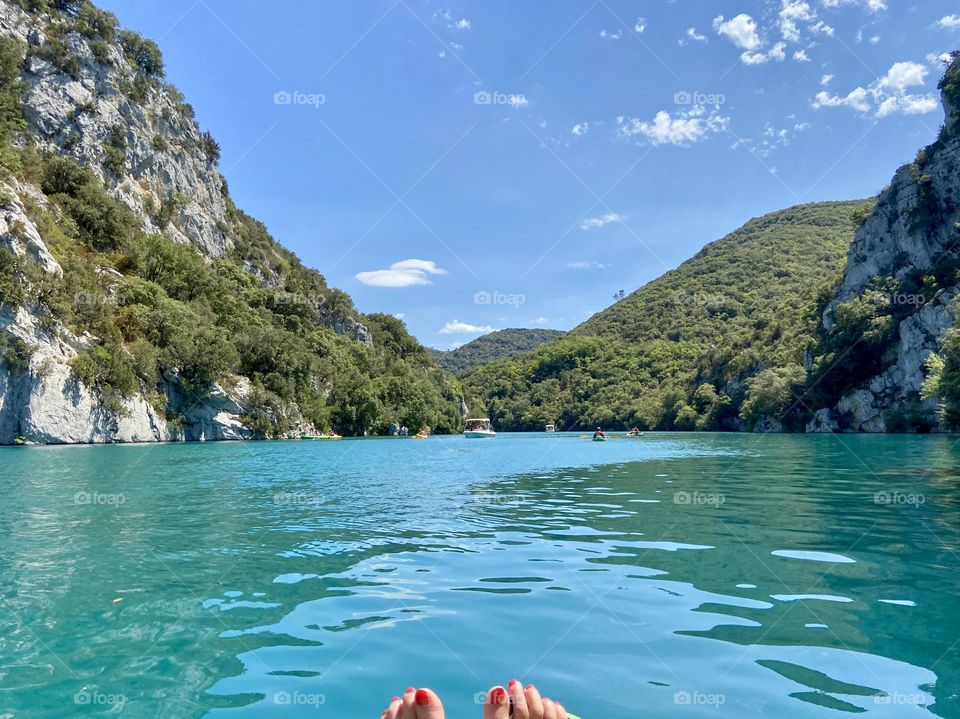 Canoeing in the gorges du verdon 