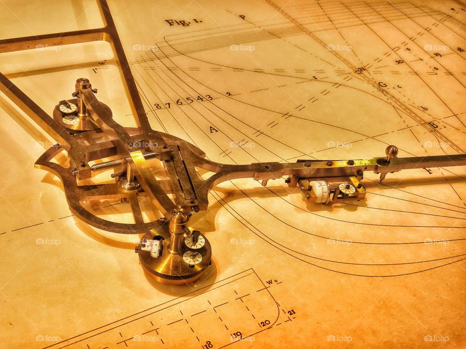 Brass Drafting Instrument