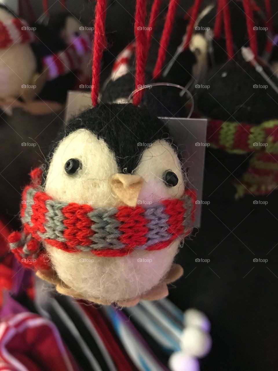 Christmas decor-penguin-felted decoration