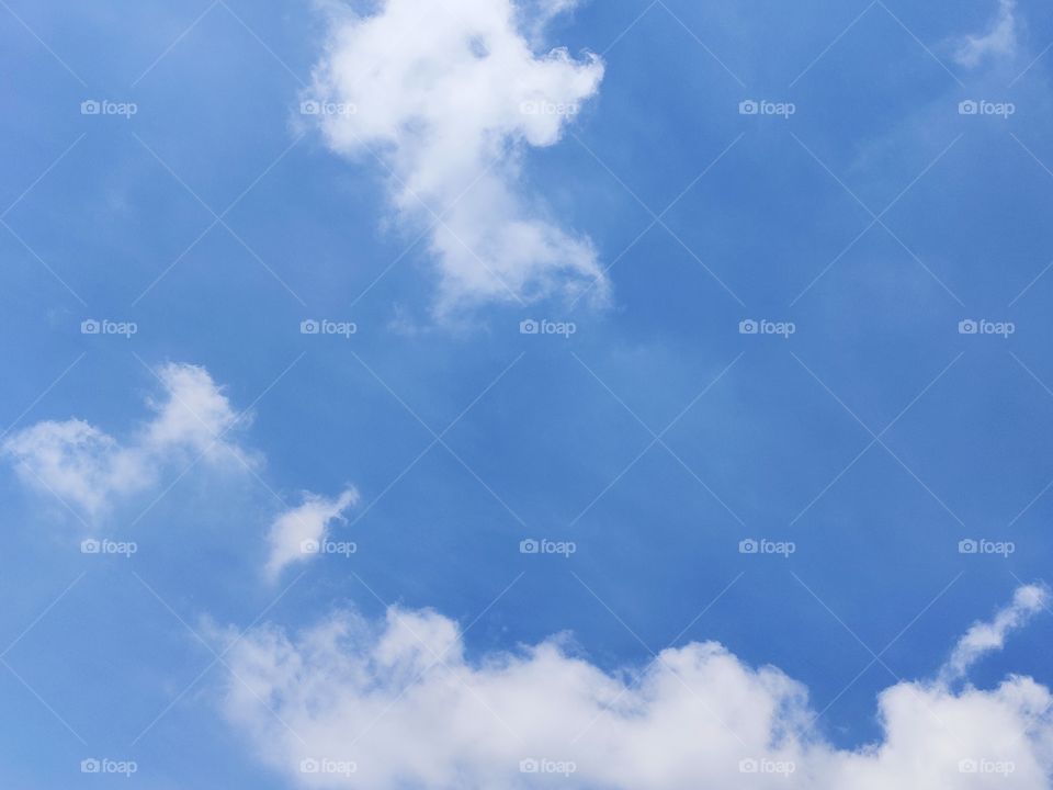 blue sky with white clouds