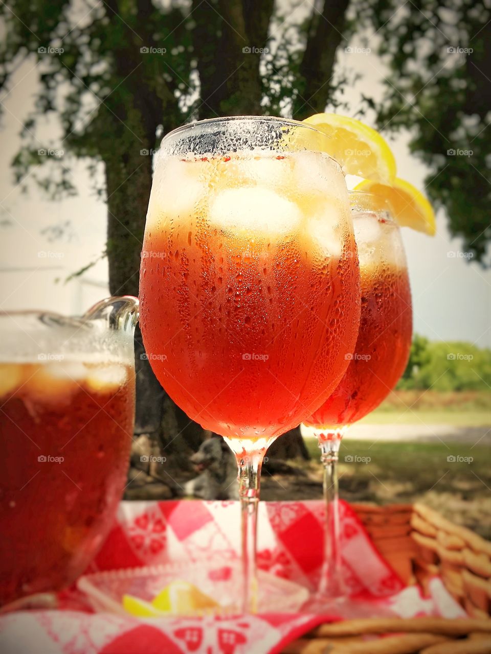 Cold Iced Tea on a Hot Summer Day