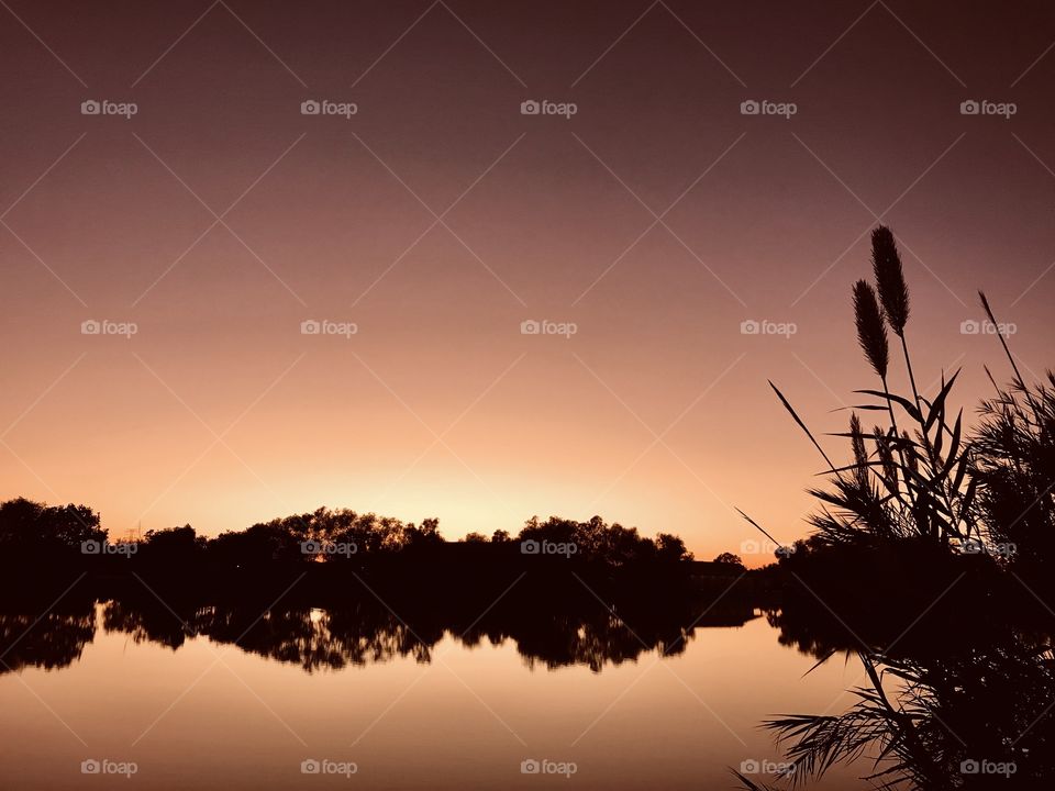 Beautiful Hues of the Evening Twilight winding down With Night approaching to complete the day