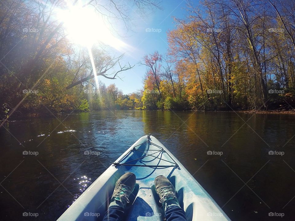 Fall kayaking 