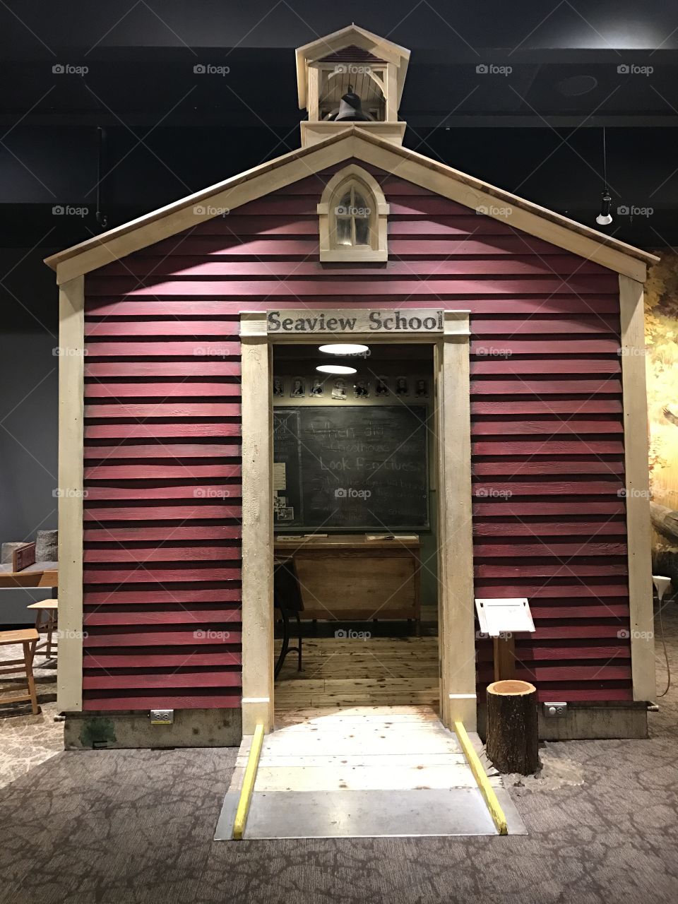Boston museum of science, little red school house. 