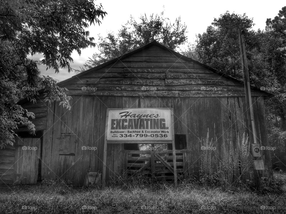 Abandoned Barn with ad sign #1