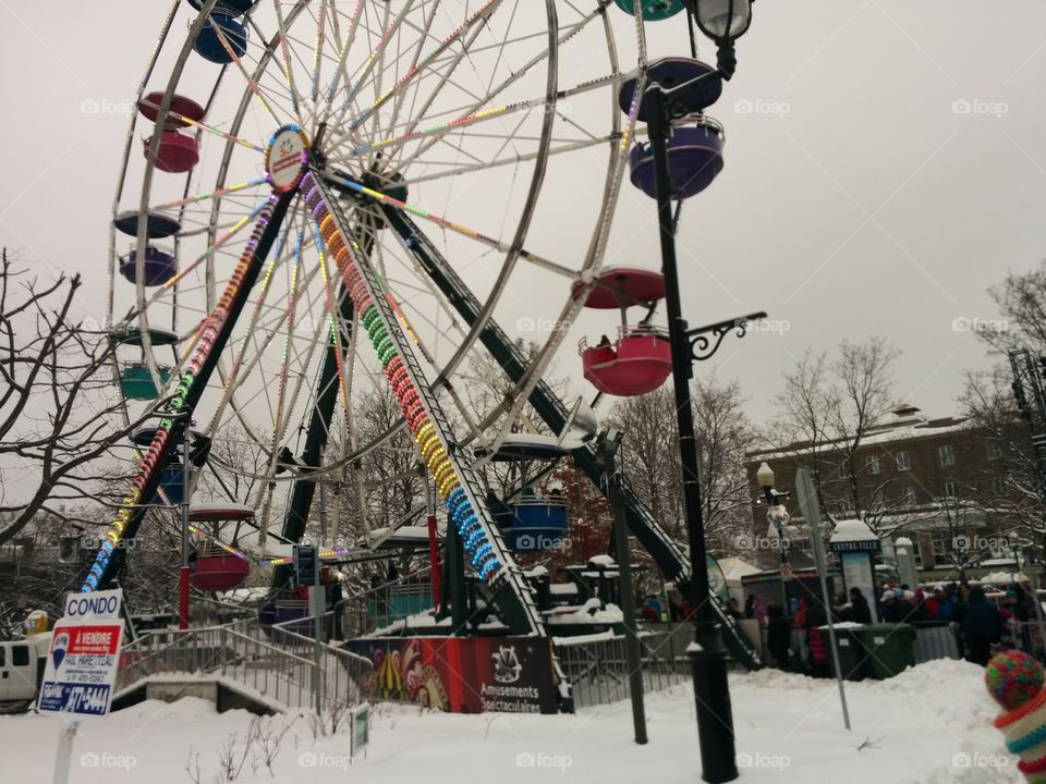 Ferris Wheel in Winter