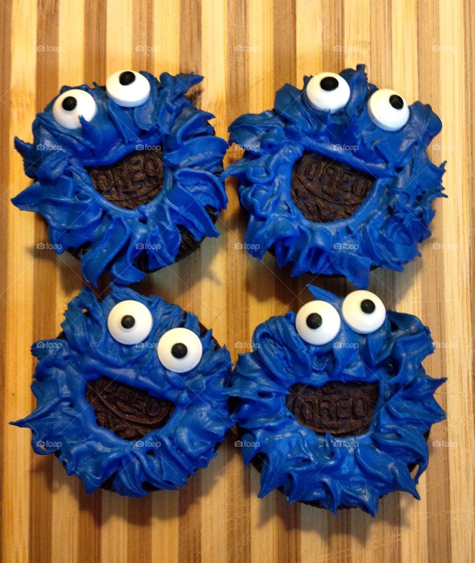 Oreo cookies. Cookie Monster.