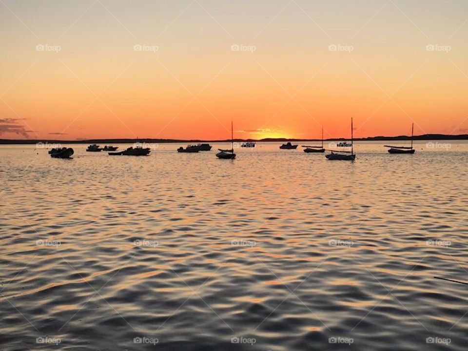 I took this photo when visiting Nantucket Island and was able to capture an absolutely beautiful shot of a truly awe-inspiring sunset from the harbor! Wow!