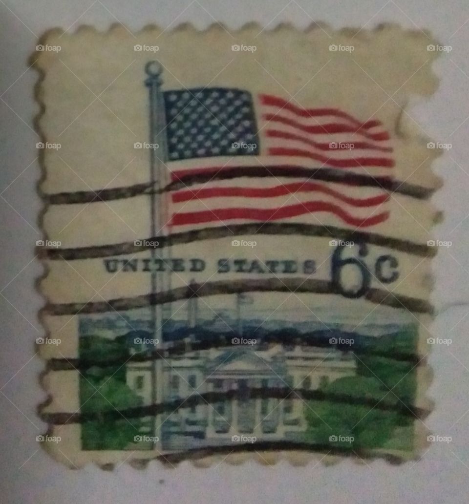 u.s flag stamp