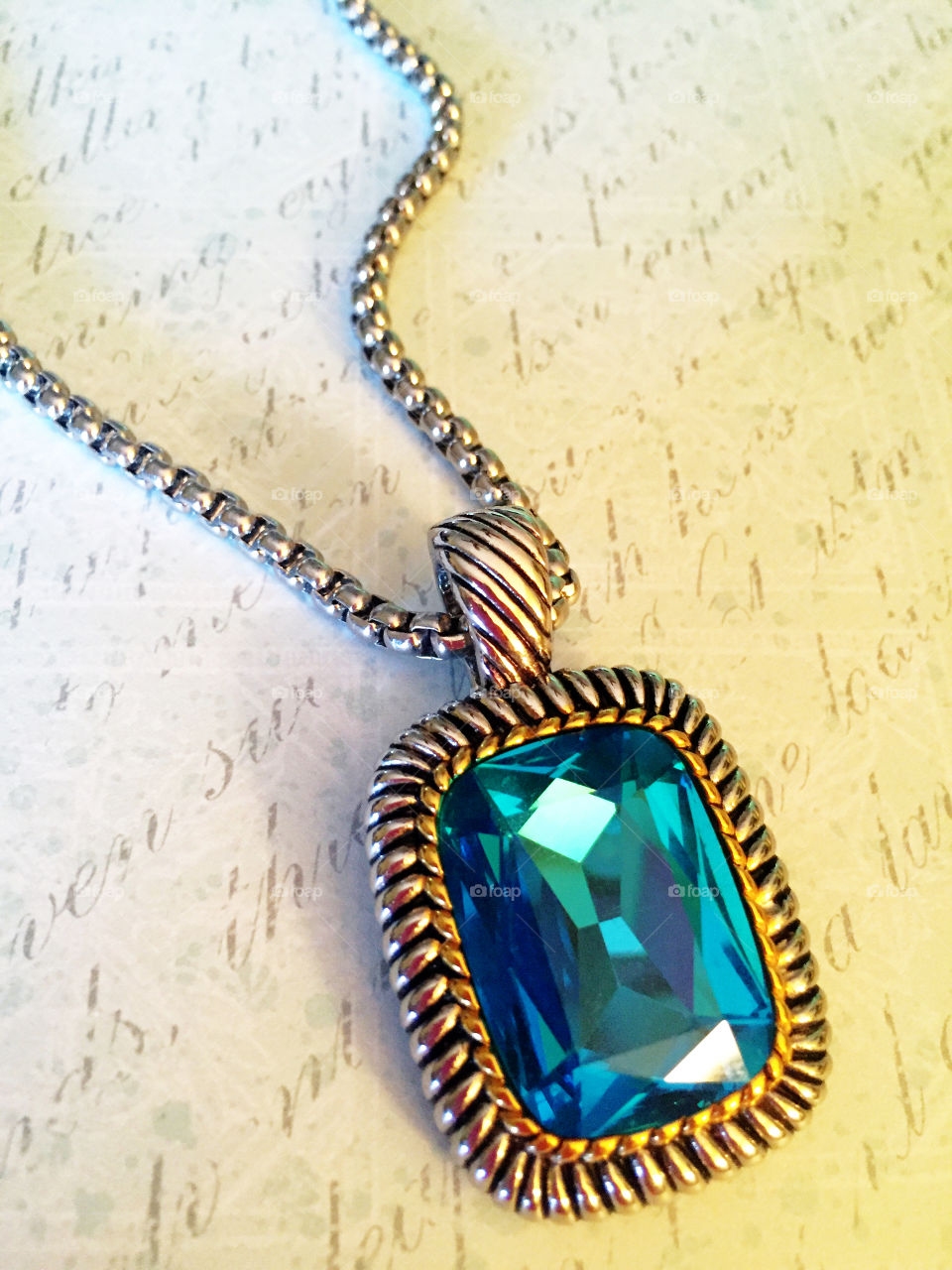 Beautiful blue Gemstone necklace.  