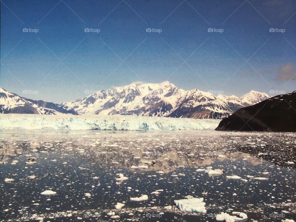 Gorgeous view of the Hubbard Glacier in Alaska
