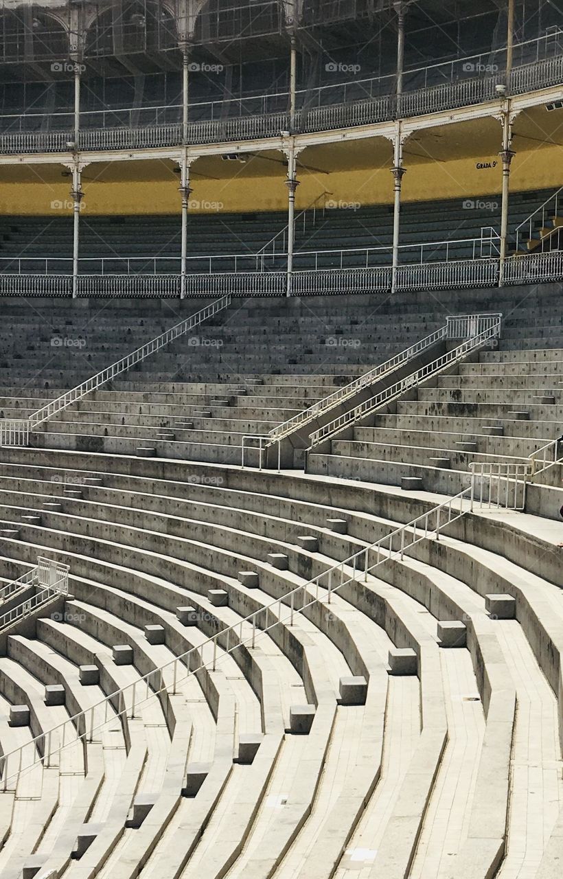 Steps and arches -plaza de Toros de Las Ventas, Madrid