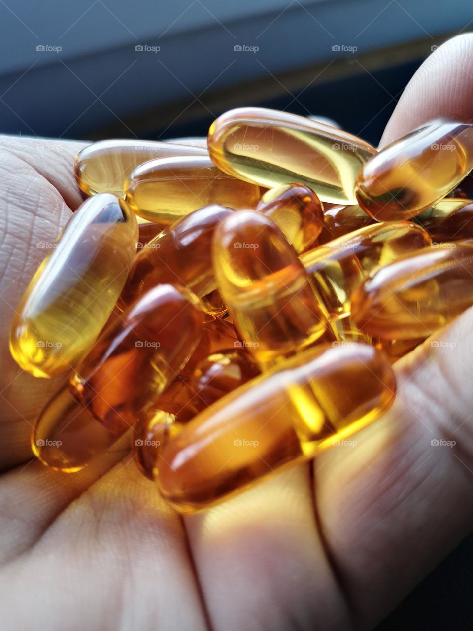 This is how the healthy oils looks like in capsules