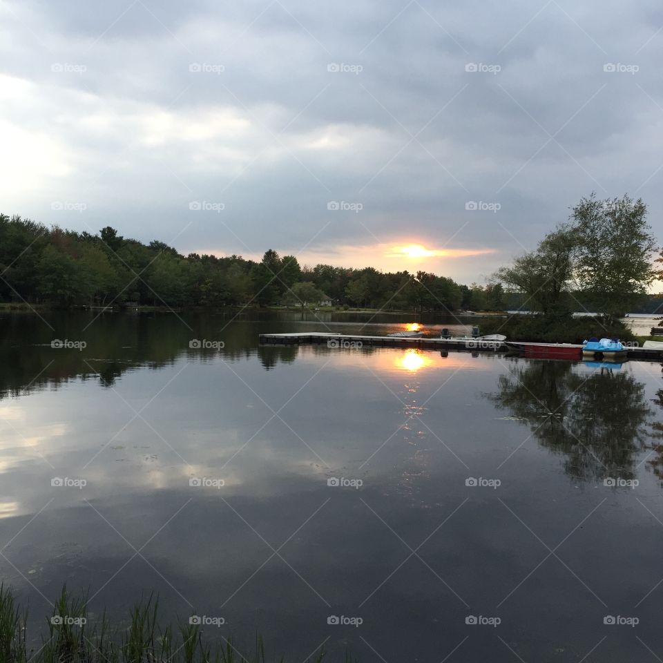 Lake, Water, Reflection, River, Tree