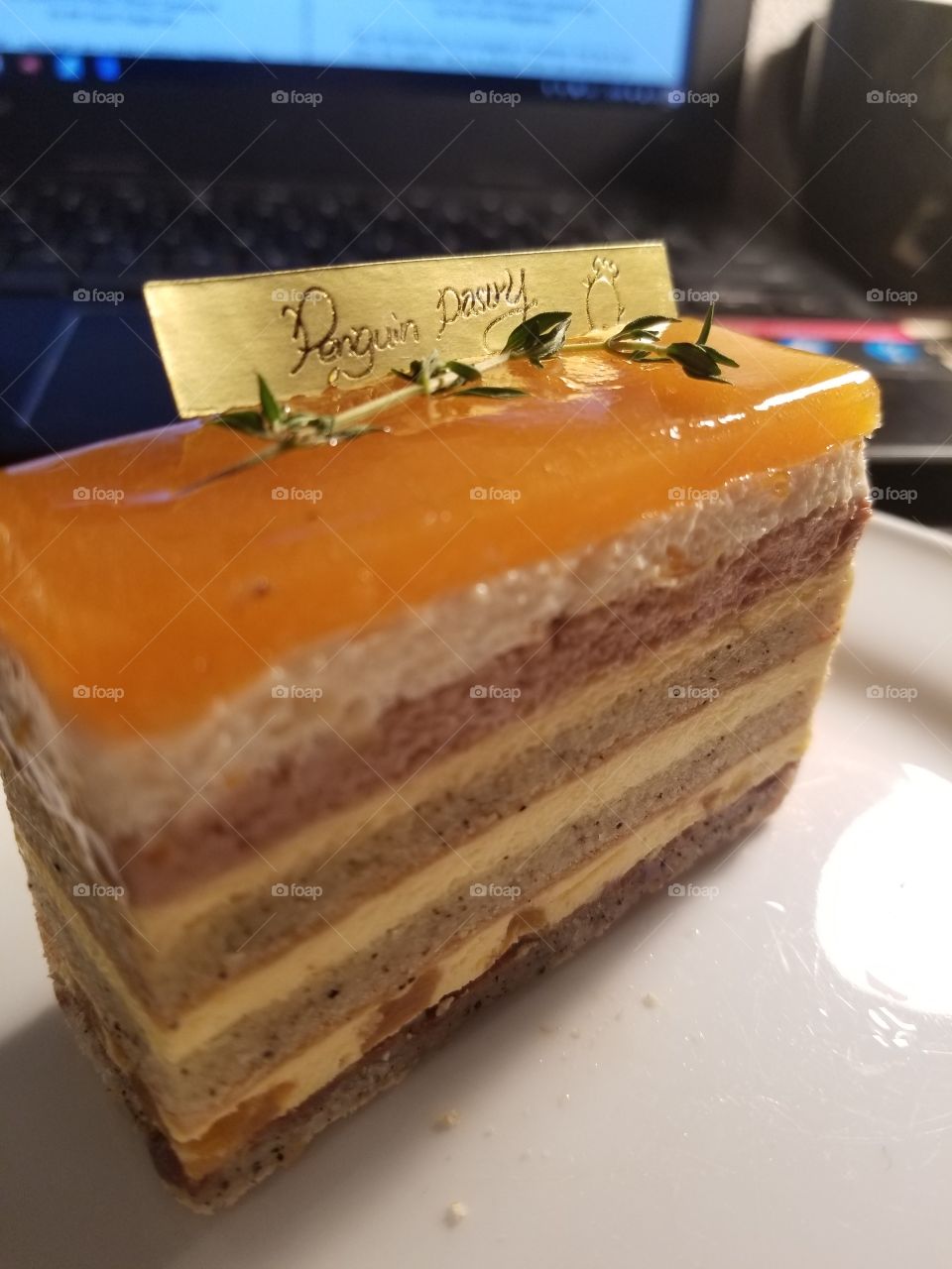 Penguin Pastry orange cake, Tokyo Japan