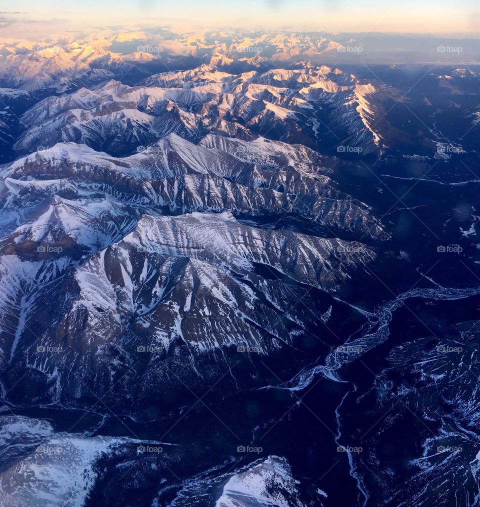 Flying Over British Columbia, Canada