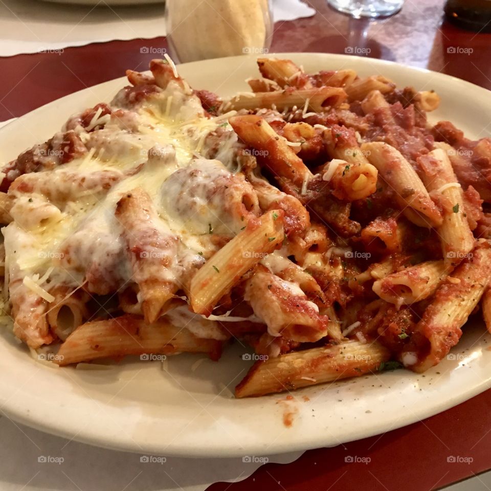 Baked penne