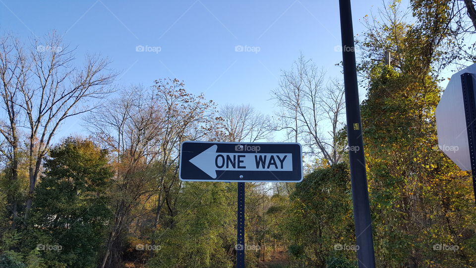one way sign