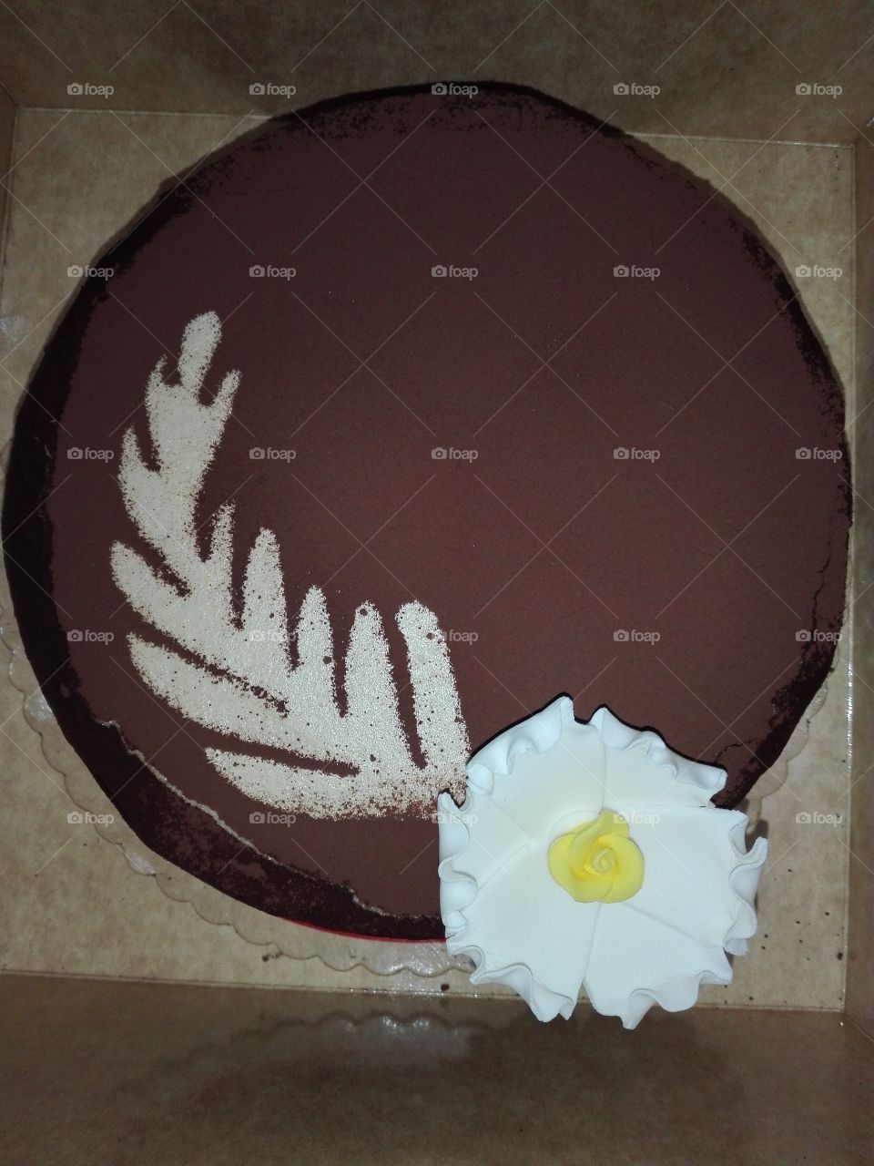 chocolate flower  cake