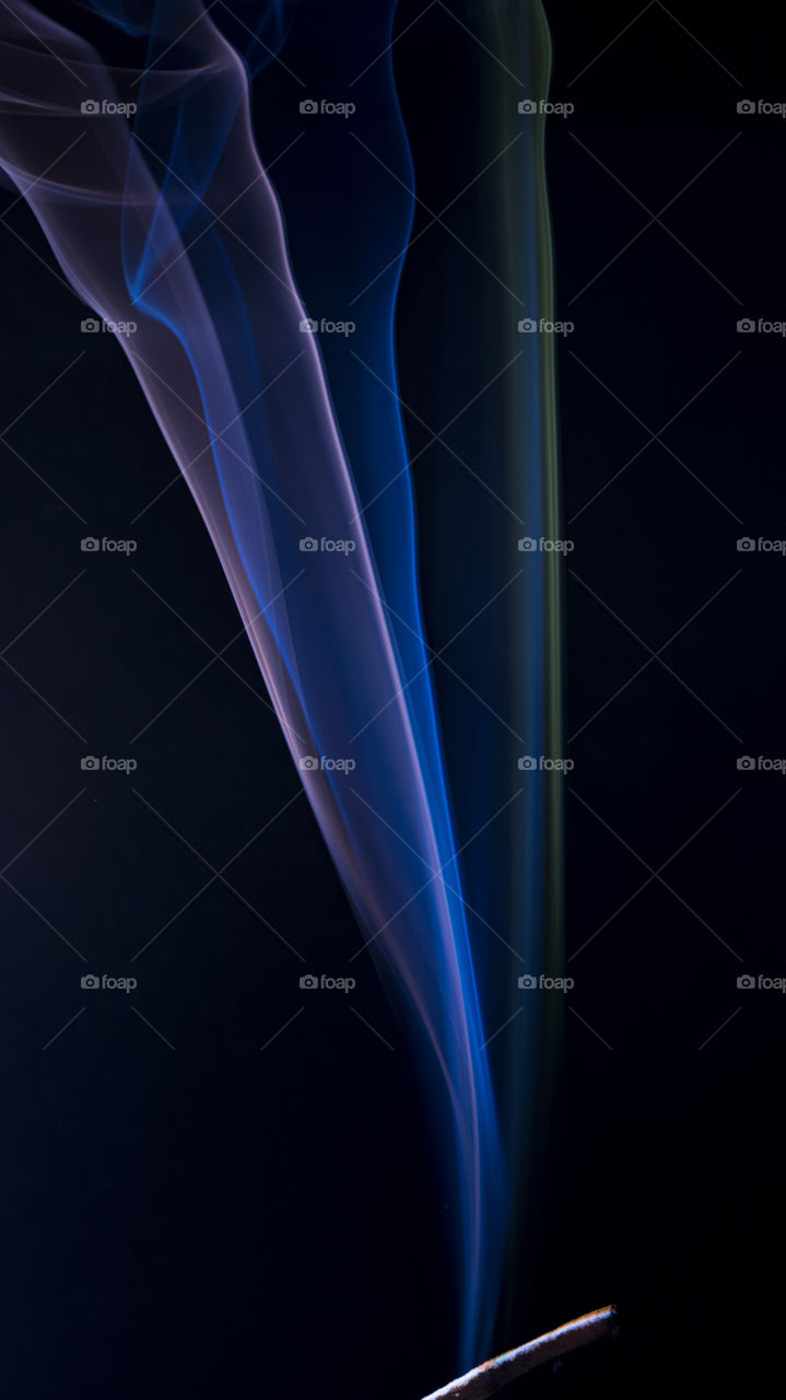 Metaphysical effusion. Abstract smoky creation