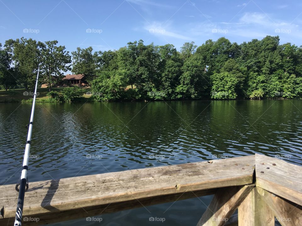 One of last year’s fishing days my favorite lake that’s close to where I live. Sunny 