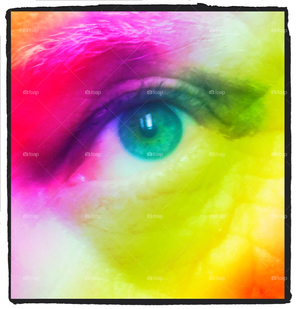 color rainbow eye bright by bcpix