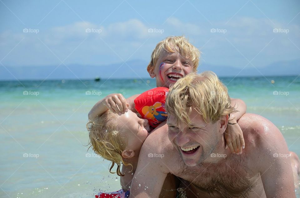 Joyful family moments