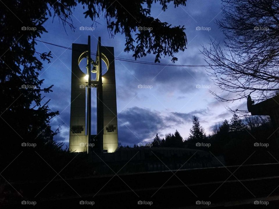 Getting dark at the park