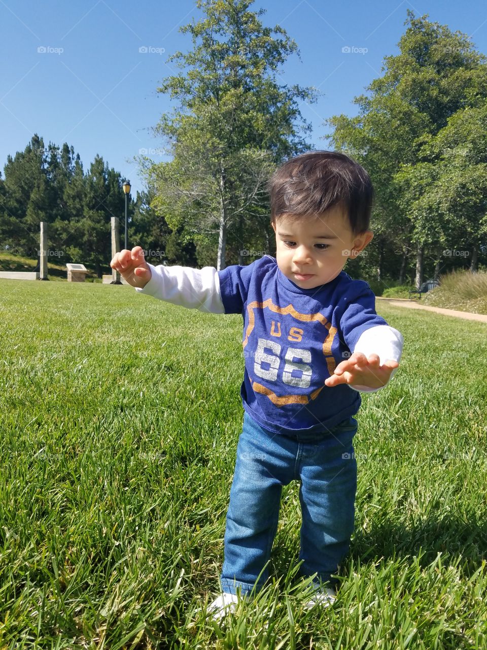 Child, Grass, Outdoors, Boy, Fun