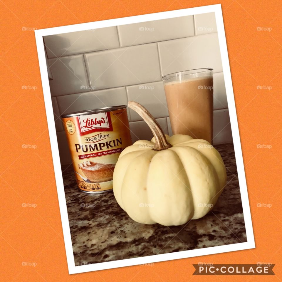 Pumpkin smoothie!
