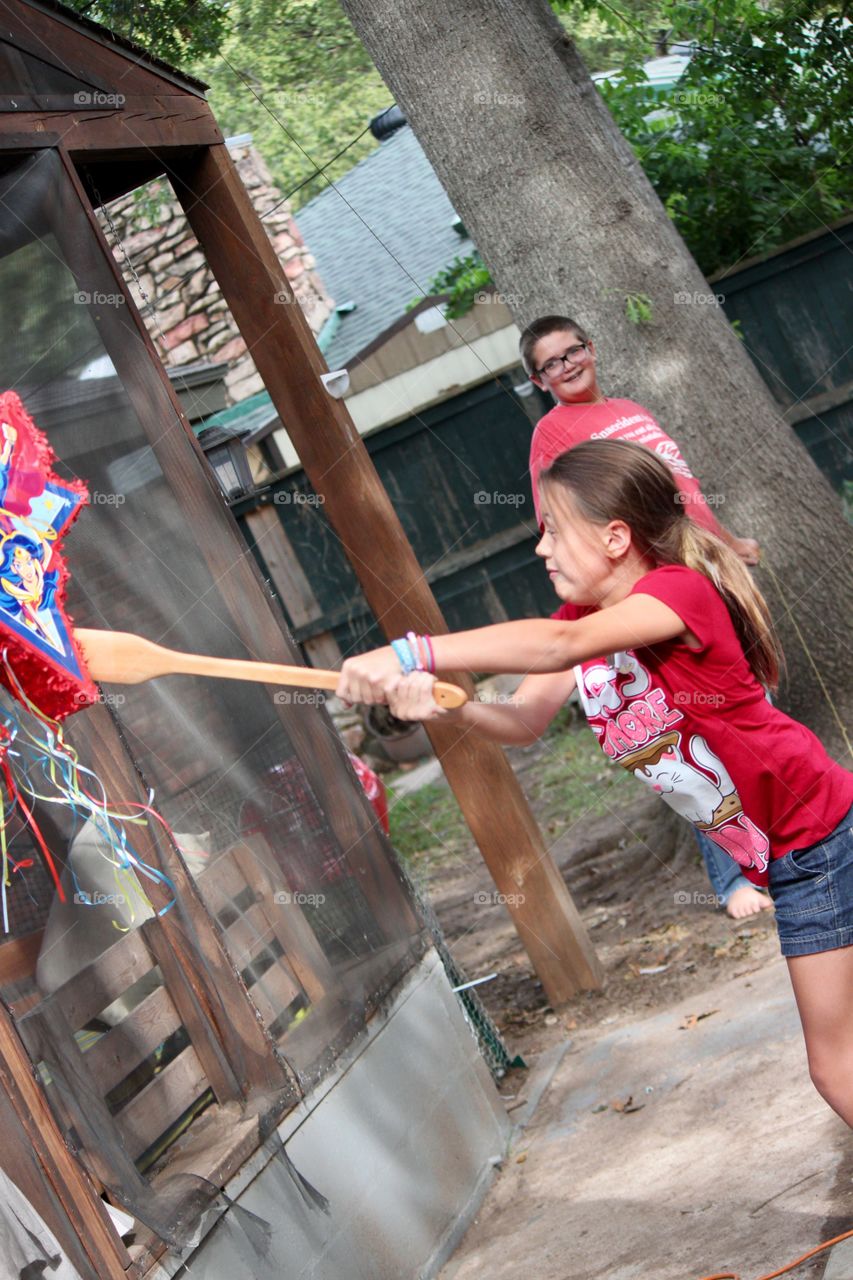 Hitting Pinata