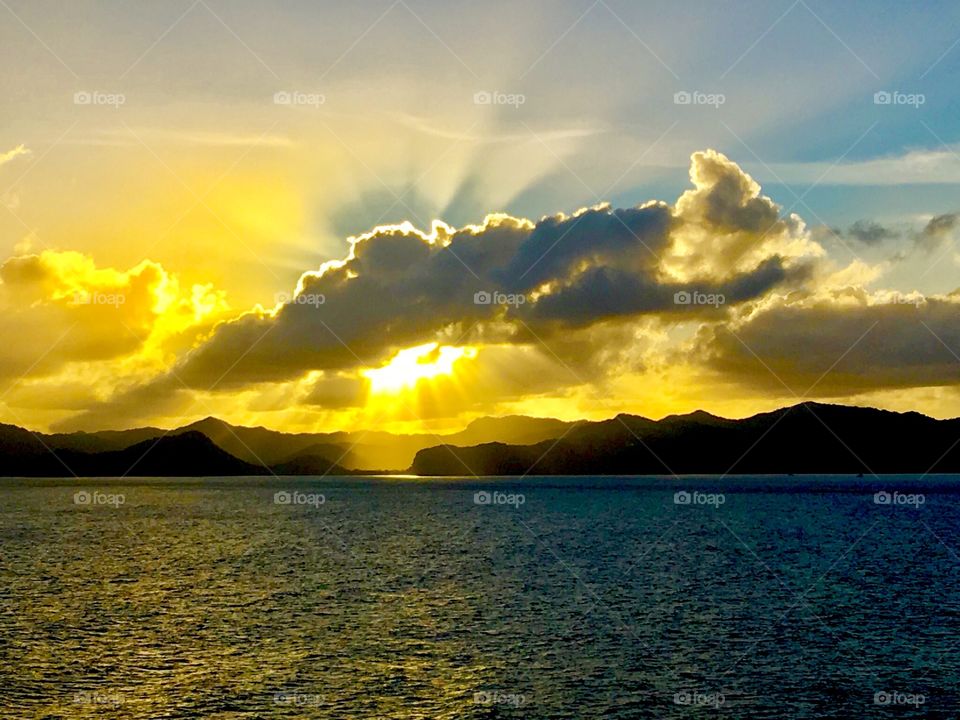 Sunrise in St Lucia