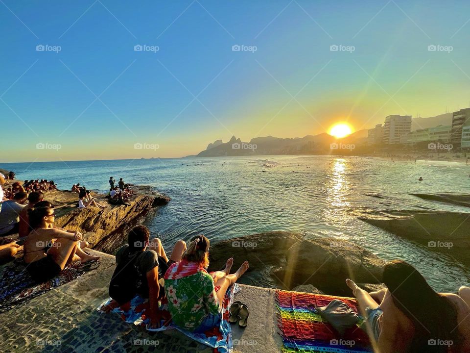 Sunset - Arpoador - Atardecer - Brazil - Pôr do sol - Brasil 