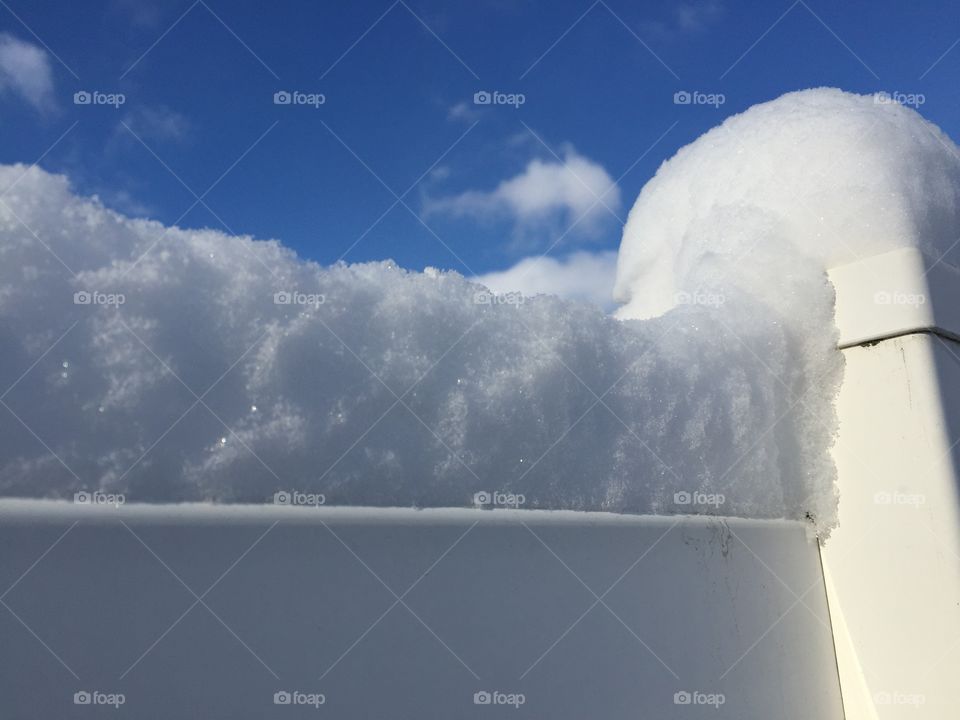 Snow and sky