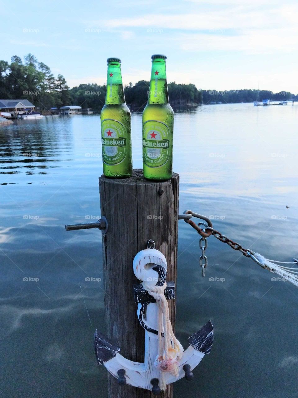 relaxing on the lake