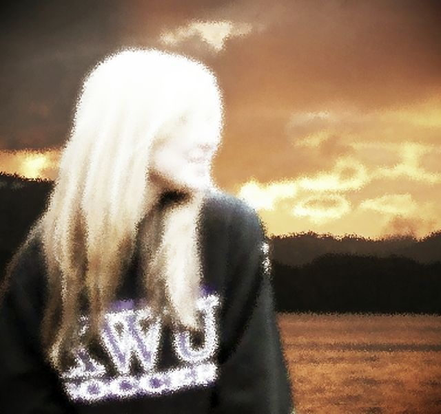 Daughter and Sunset