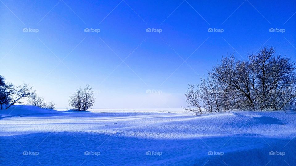 Winter landscape❄️ A lot of snow❄️ Sunny winter day☀️❄️