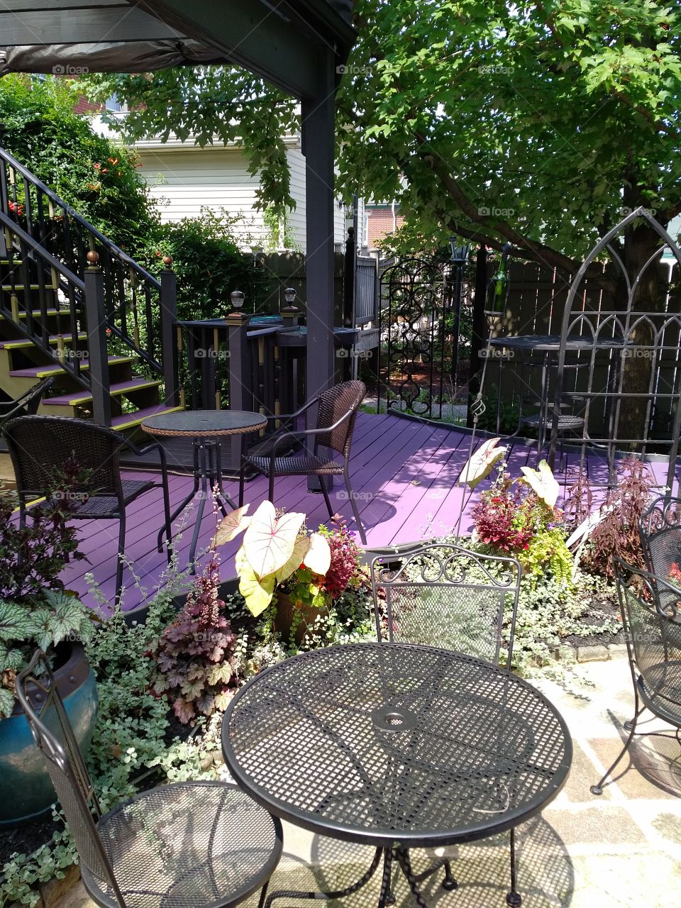 Patio, Garden, Seat, Chair, Table