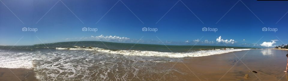 Praia do Guarujá - foto panorâmica de uma das praias mais bacanas de toda América do Sul!