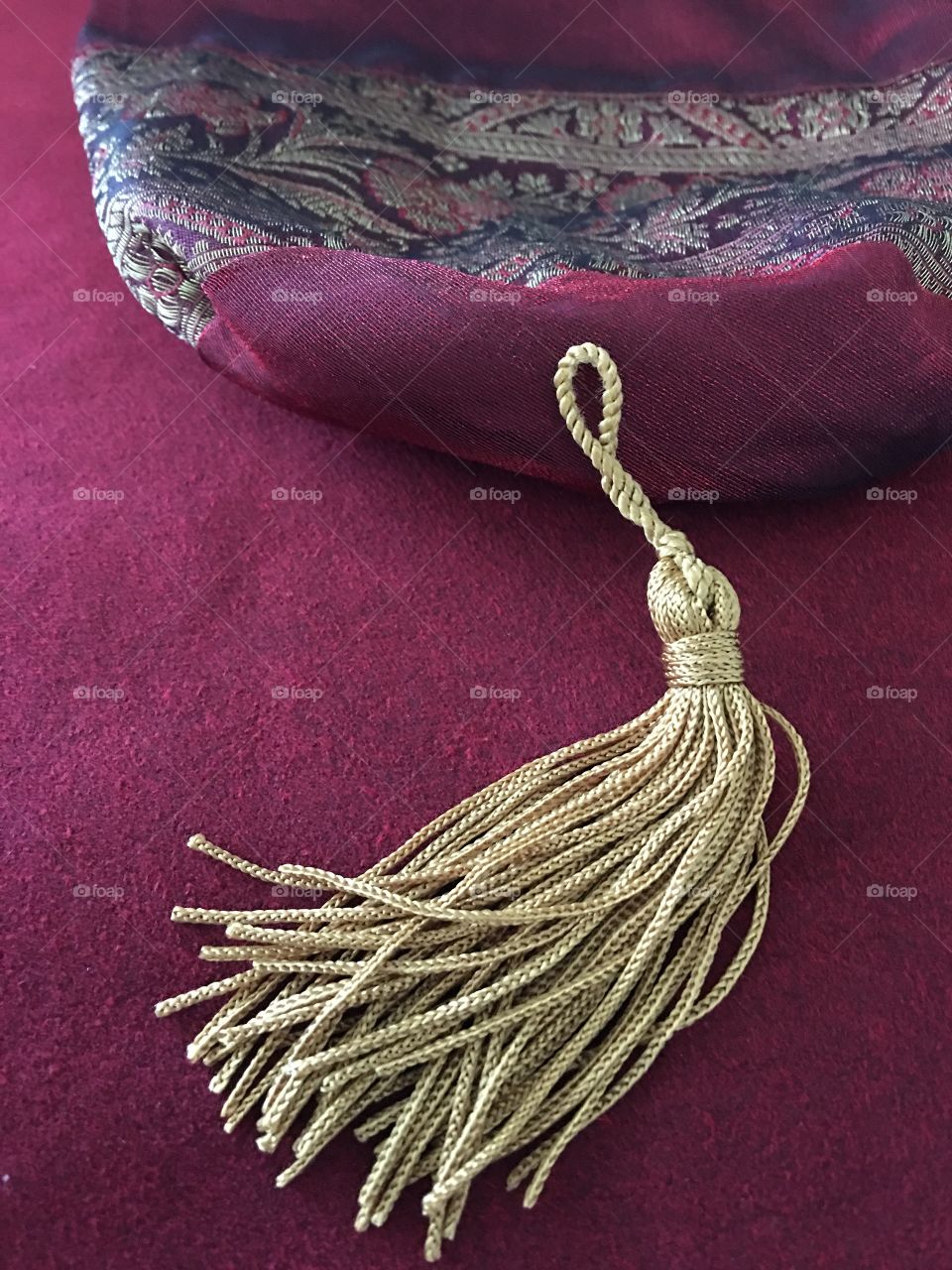 Craft tassel ready to embellish bag