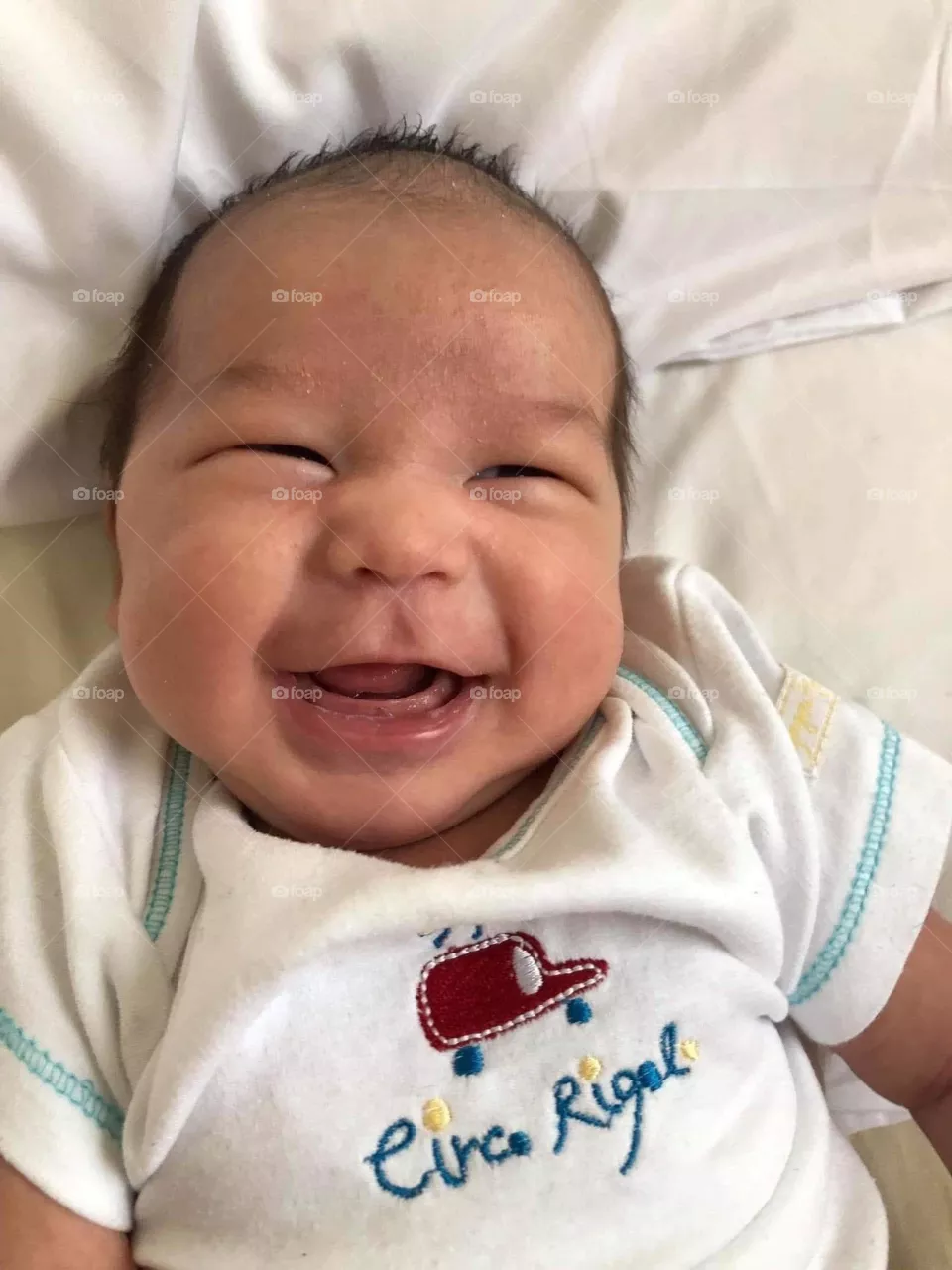 Baby smiling 