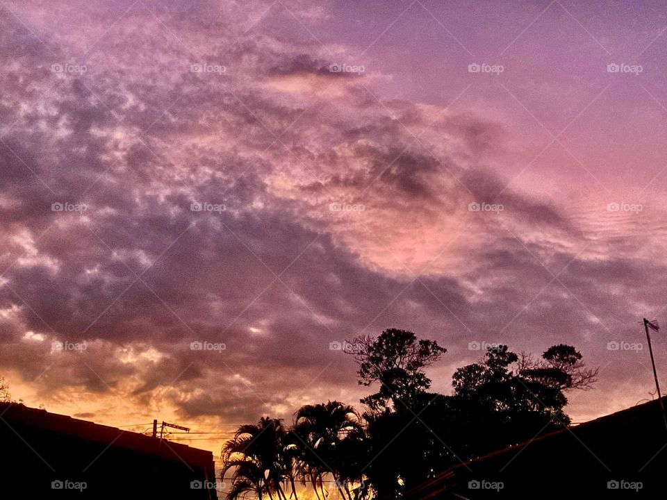 🌄🇺🇸 An extremely beautiful dawn in Jundiaí, interior of Brazil. Cheer the nature! / 🇧🇷 Um amanhecer extremamente bonito em Jundiaí, interior do Brasil. Viva a natureza! 
