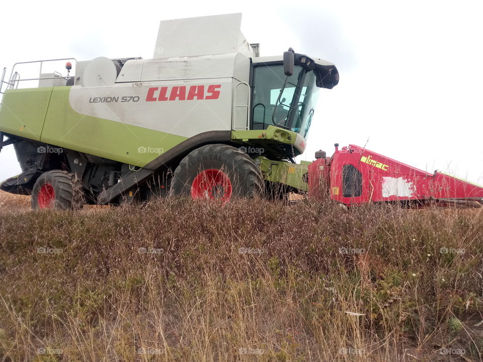 combine harvester