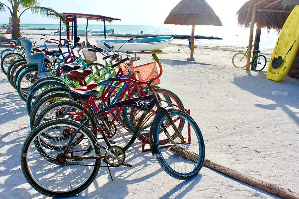 Bikes only. Island life.