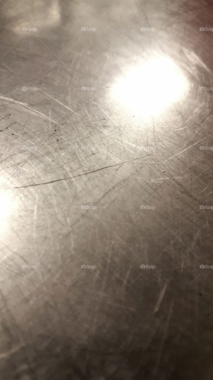 Scratches on metal