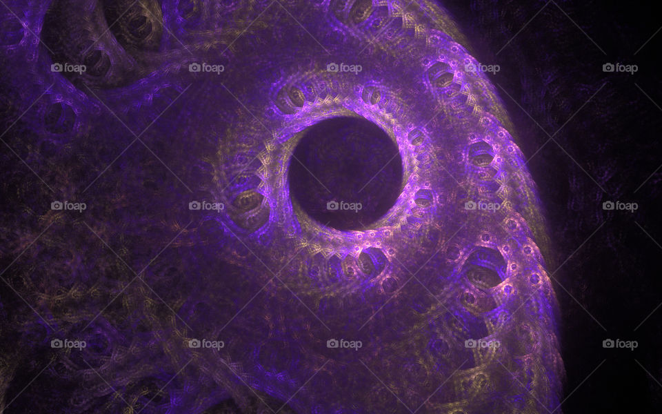 purple circle fractal