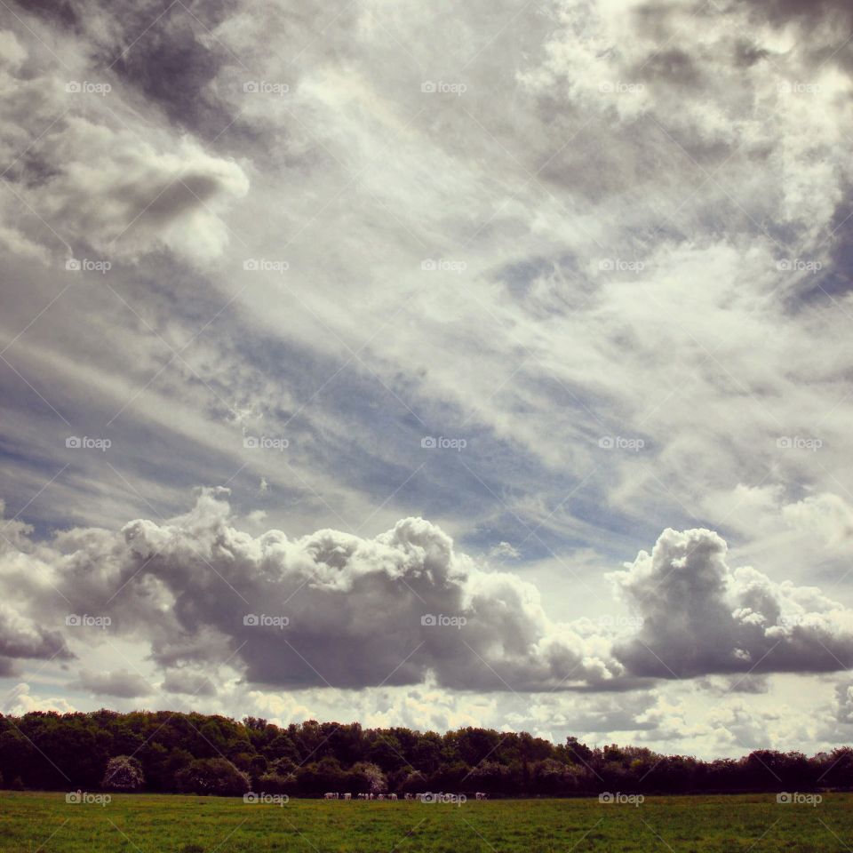 Epic sky over Hob Moor York UK