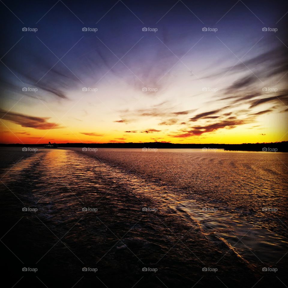 Sunset from Birka Cruise